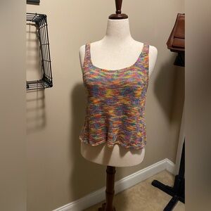 Crocheted Rainbow Cami